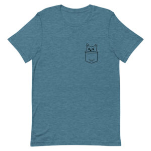 Unisex-T-Shirt “Katze in Tasche”